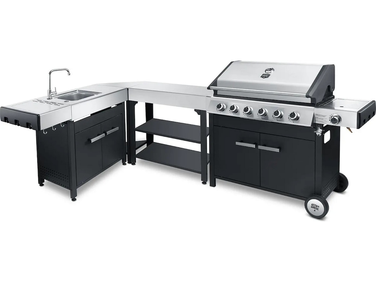 Austin and Barbeque Klassisk gassgrill 6 brennere Grill