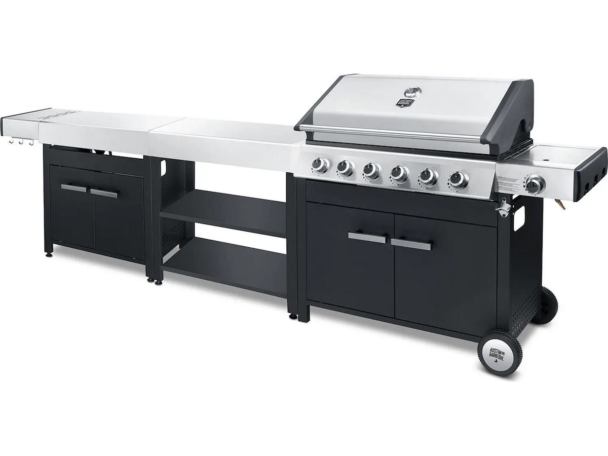 Austin and Barbeque Klassisk gassgrill 6 brennere Grill