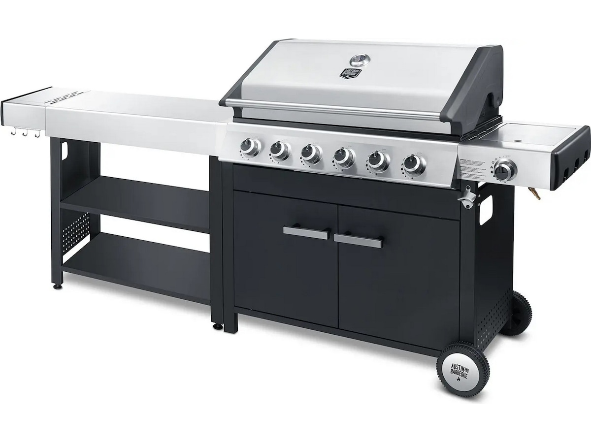 Austin and Barbeque Klassisk gassgrill 6 brennere Grill