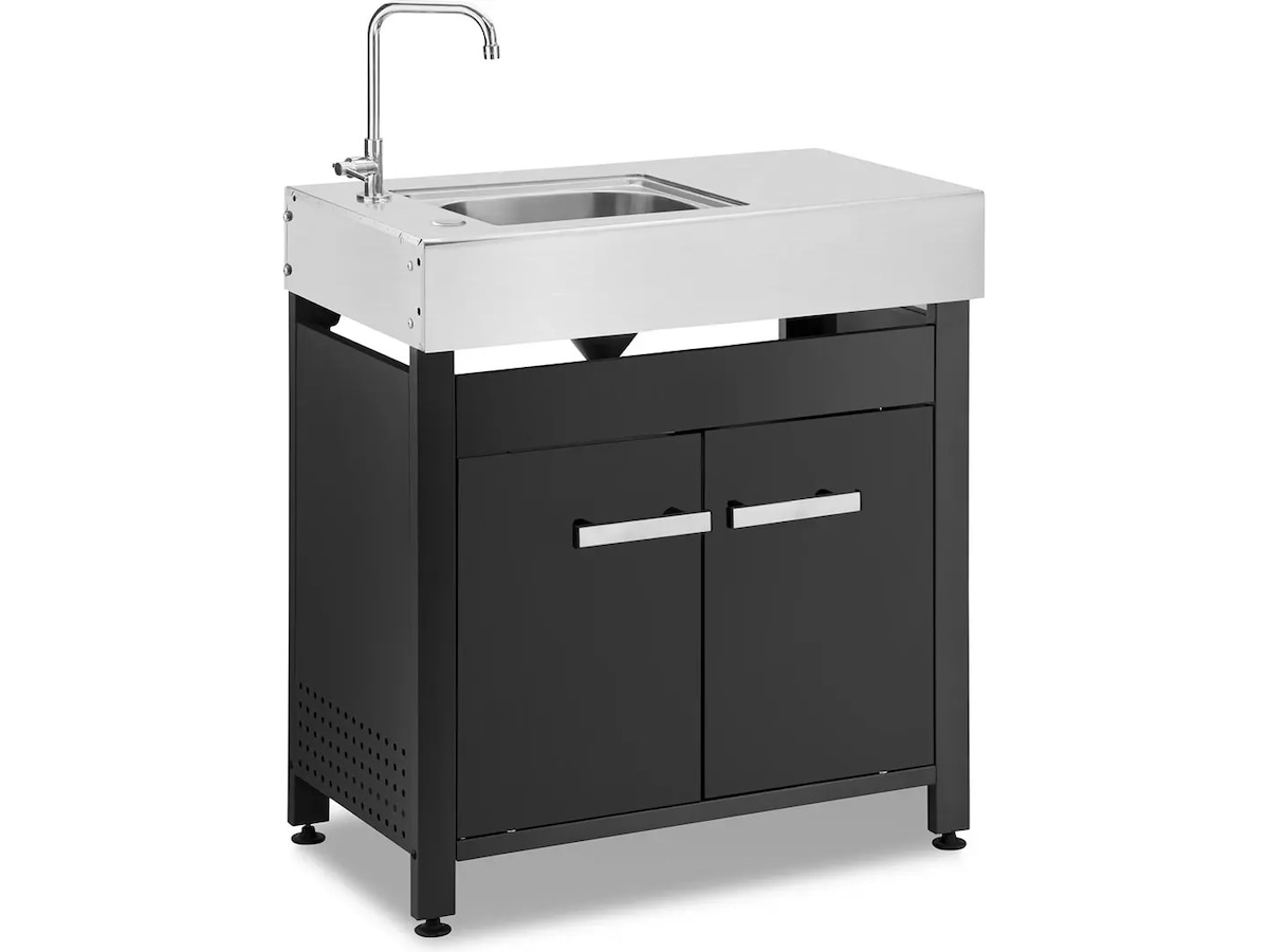 Austin and Barbeque Sidebord med Vask Vogner til utendørsgriller