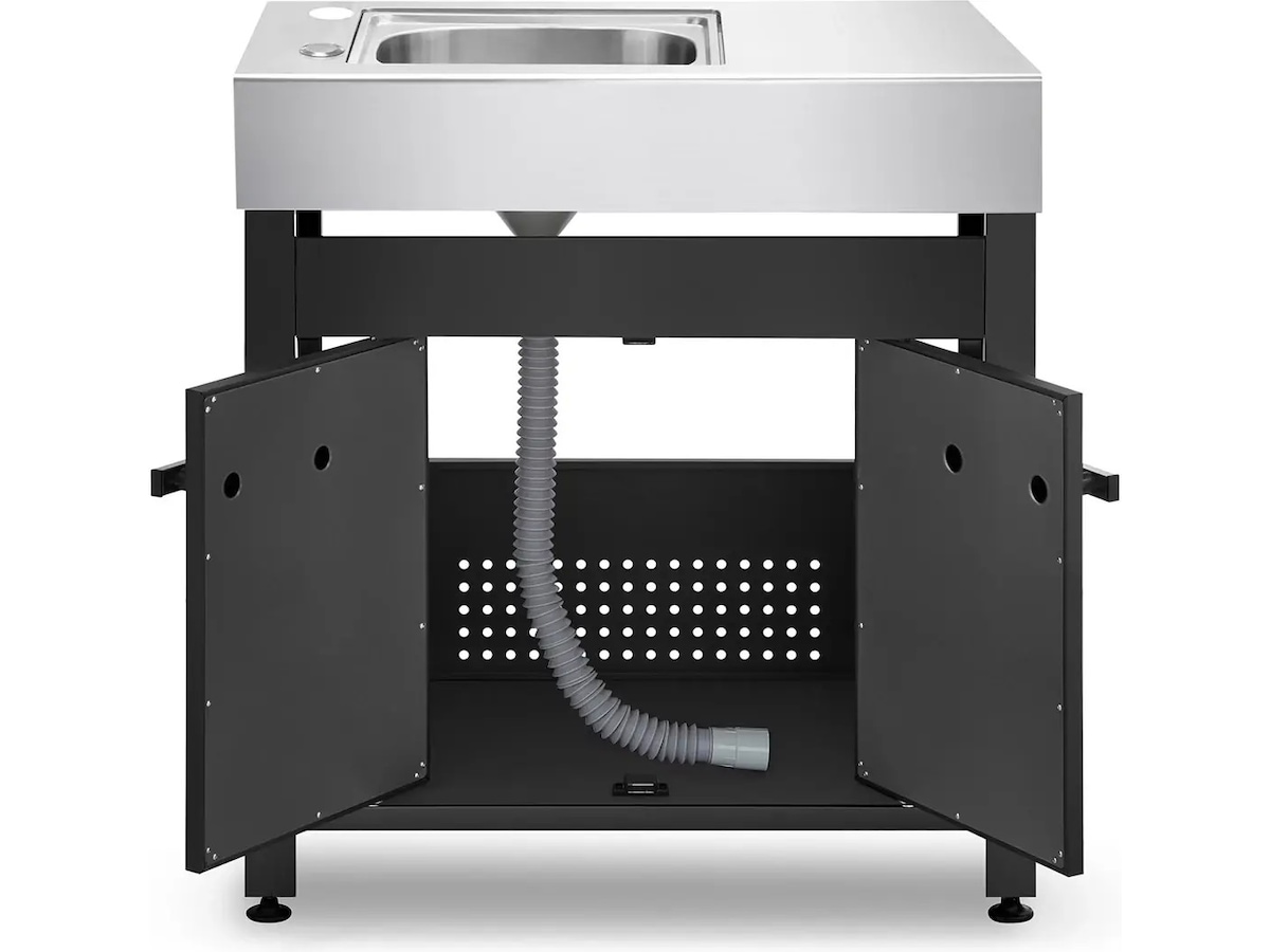 Austin and Barbeque Sidebord med Vask Vogner til utendørsgriller