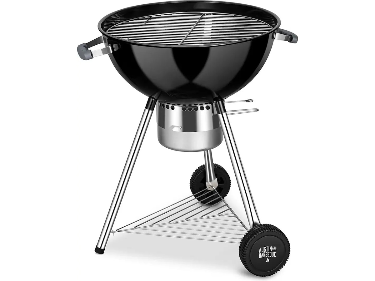 Austin and Barbeque Stor kullgrill med termometer Grill