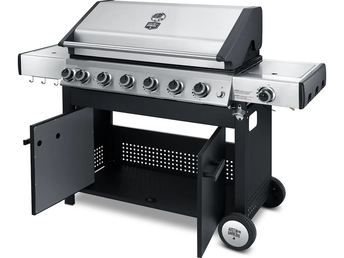 Austin and Barbeque Gassgrill 6+2 brennere Grill