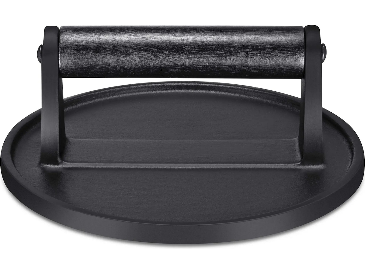 Austin and Barbeque Flat hamburgerpresse med trehåndtak Grillverktøy & tilbehørssett