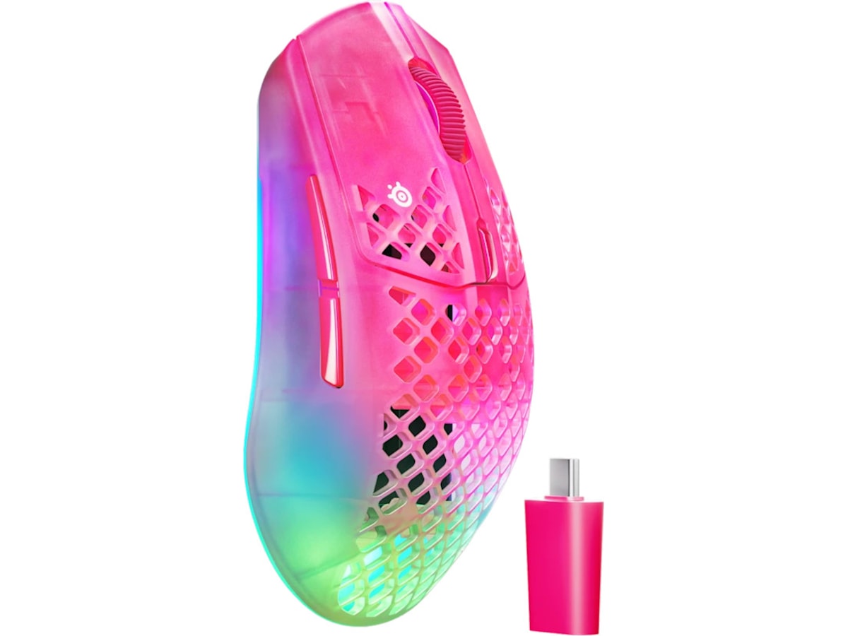 SteelSeries Aerox 3 WL Gen 2 Wireless gamingmus (magentahaze) Gamingmus