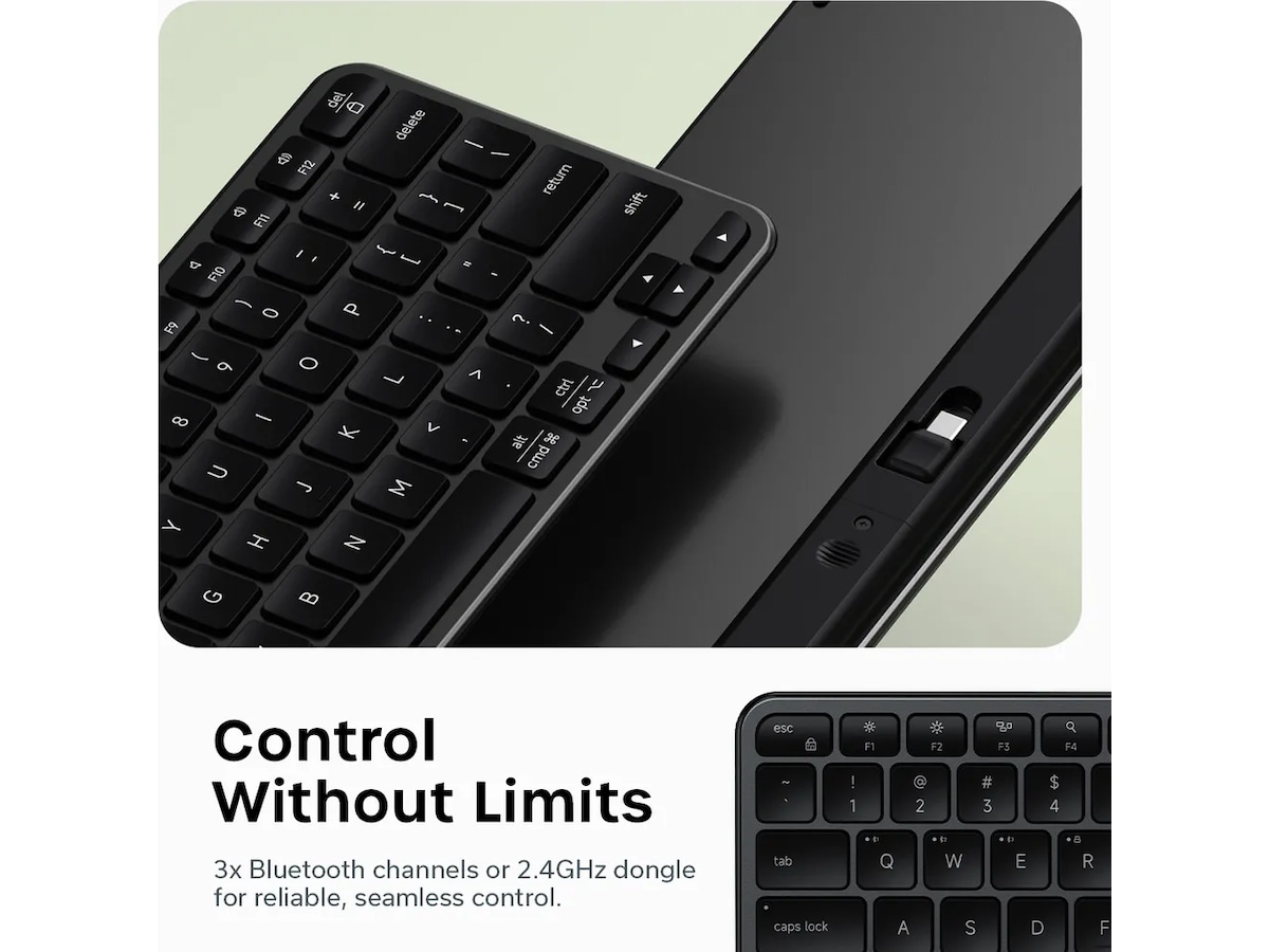 Satechi EX1 Slim trådløst tastatur nordisk layout Tastatur