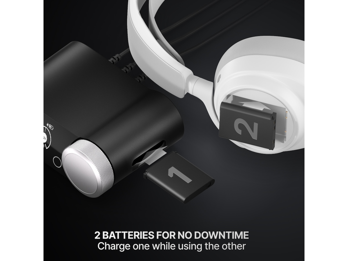 SteelSeries Arctis Nova Pro Omni trådløst gaming-headset (hvit) Gamingheadset