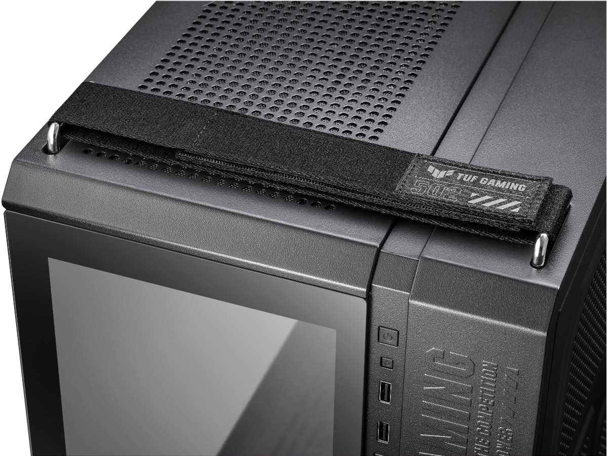 Asus TUF Gaming GT502 Plus TG ARGB Mid Tower (sort) -B-Grade Demo annet i datautstyr
