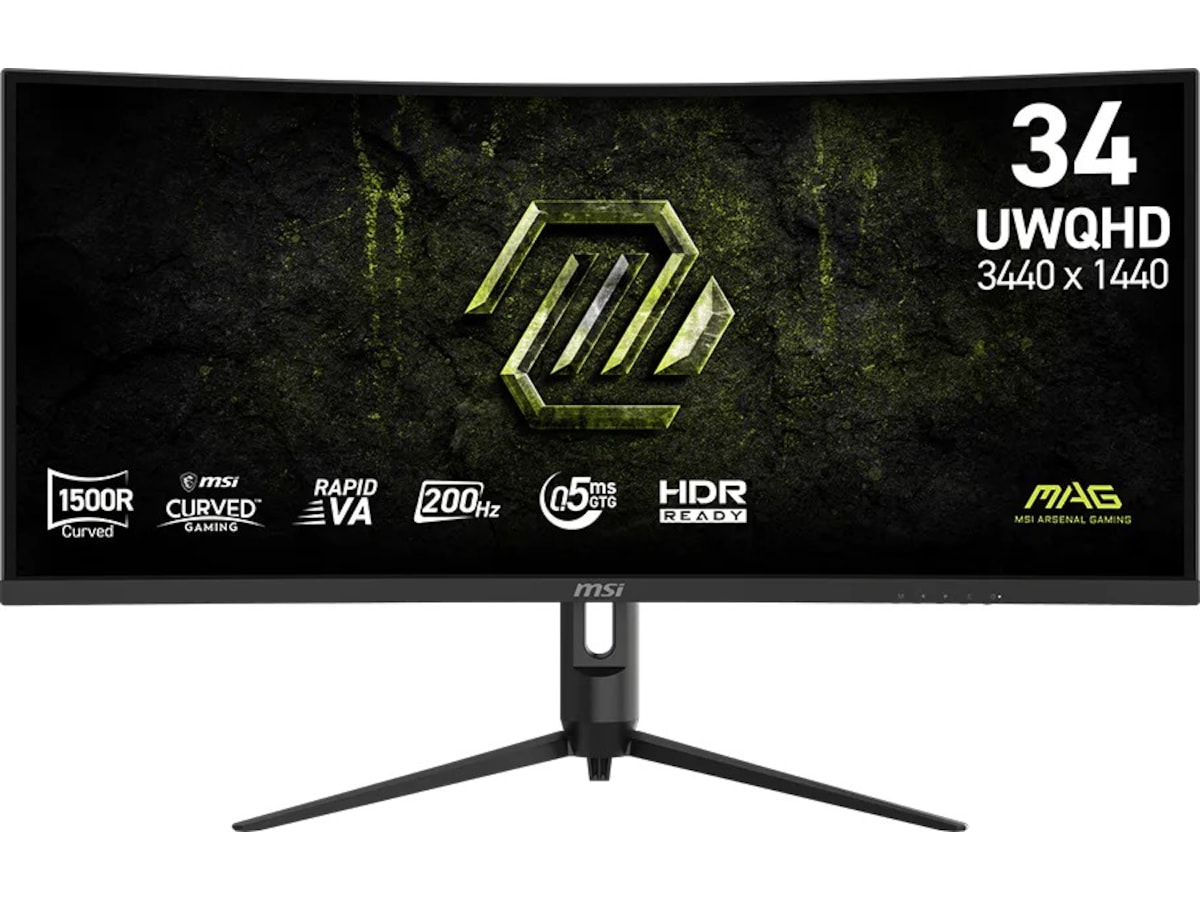 MSI 34" curved gamingskjerm MAG 342CQRF E20 Gamingskjermer
