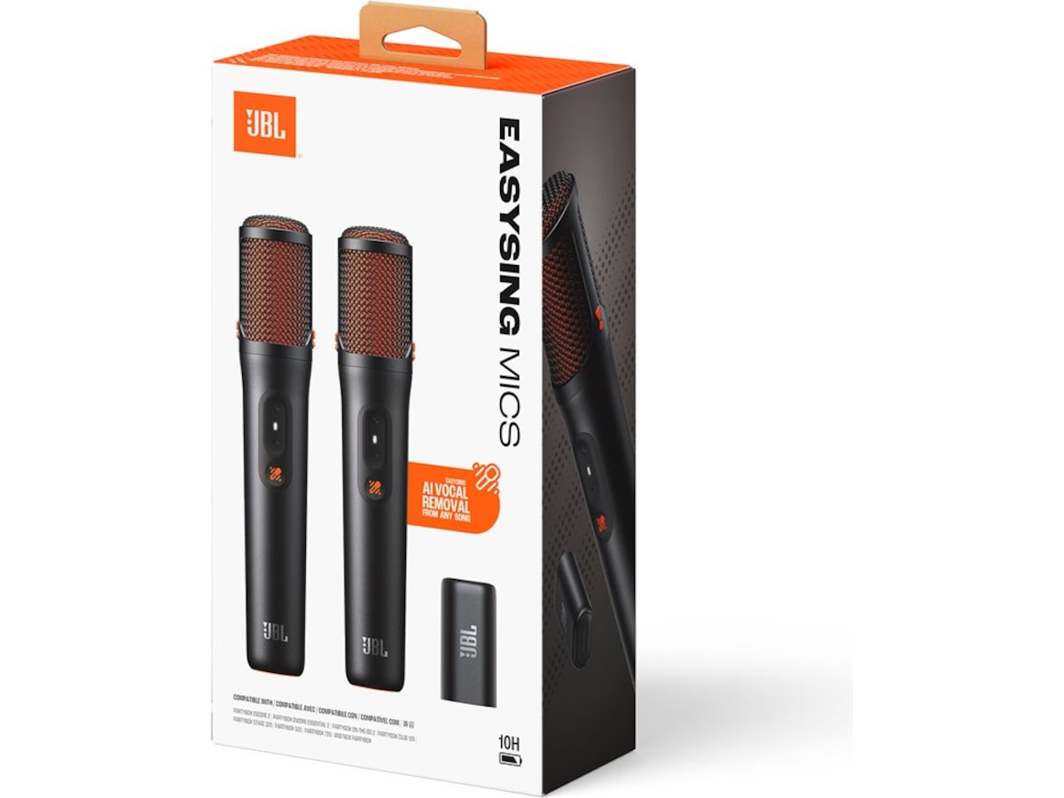 JBL Easysing Mics Karaokemikrofon x2 Kameramikrofon