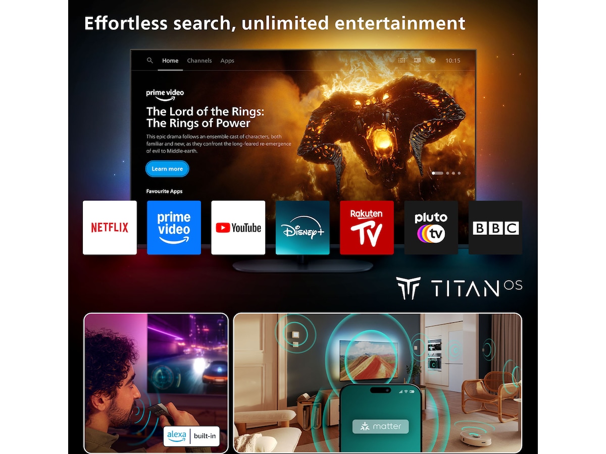 Philips 65" MLED950/12 The Xtra QD MiniLed Smart TV (2025) -B-Grade Demo TV/projektor