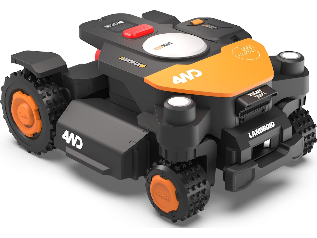 Worx Landroid Vision Cloud AWD WR341E + garasje Robotgressklipper