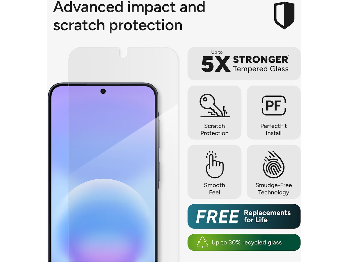 InvisibleShield Glass Elite Galaxy A57 Skjermbeskytter Skjermbeskytter