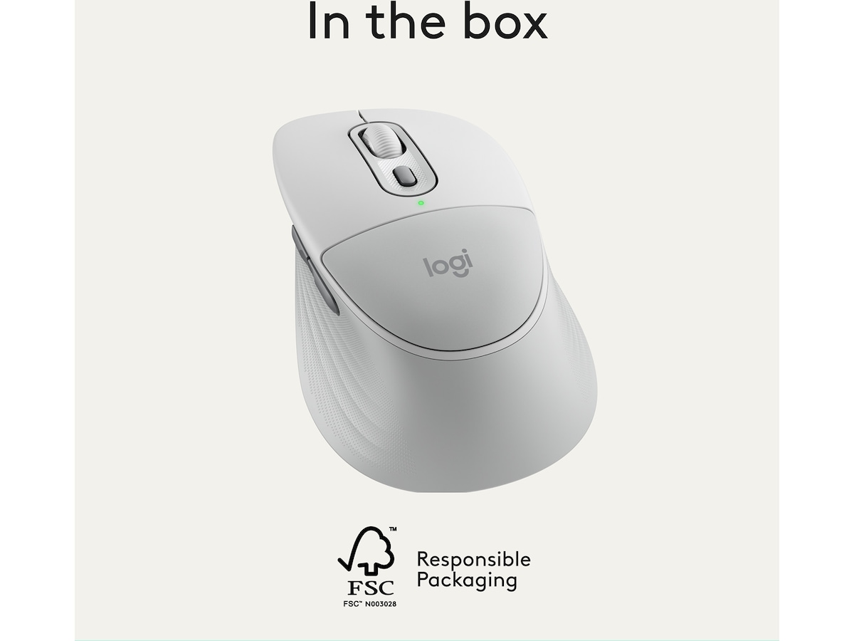 Logitech Signature Comfort M850 L trådløs mus (hvit) Mus