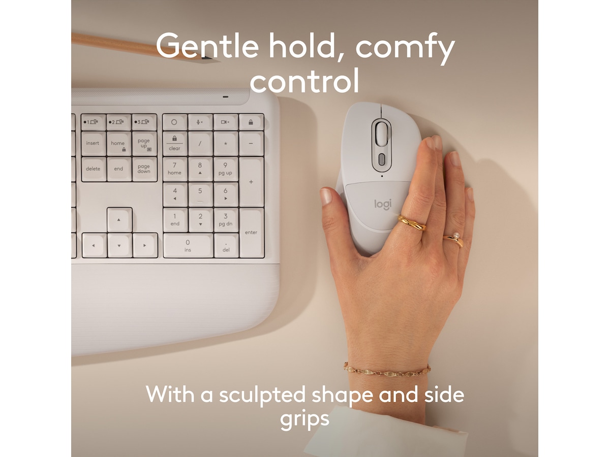 Logitech Signature Comfort M850 L trådløs mus (hvit) Mus