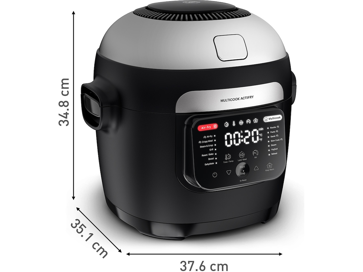 Tefal Actifry Multicooker 6L Frityrkoker (sort) Mat- & dampkokere