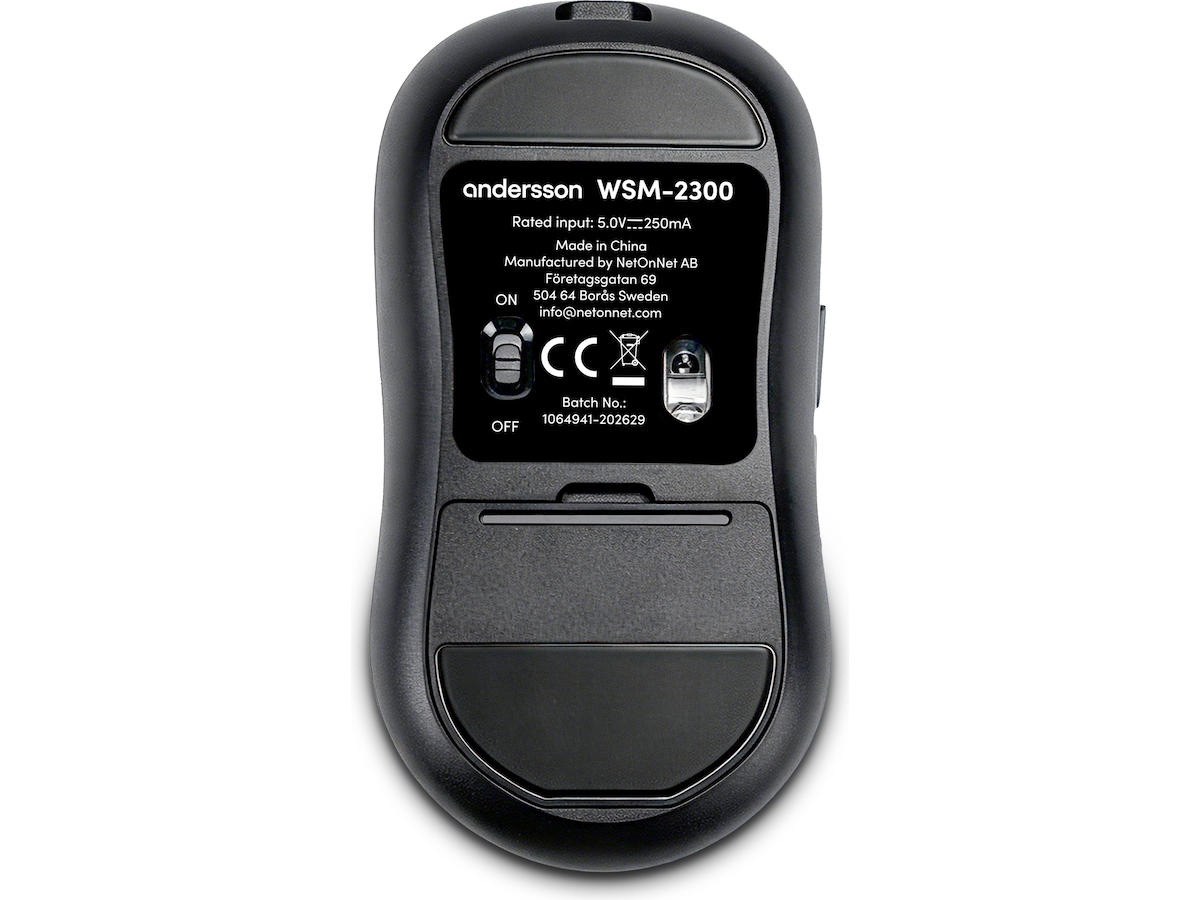 Andersson WSM-2300 Trådløs Mus 4800 DPI Mus
