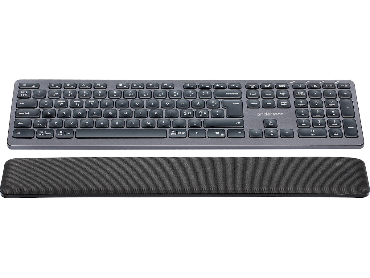 Andersson WSK-4000 trådløst tastatur med aluminium Tastatur
