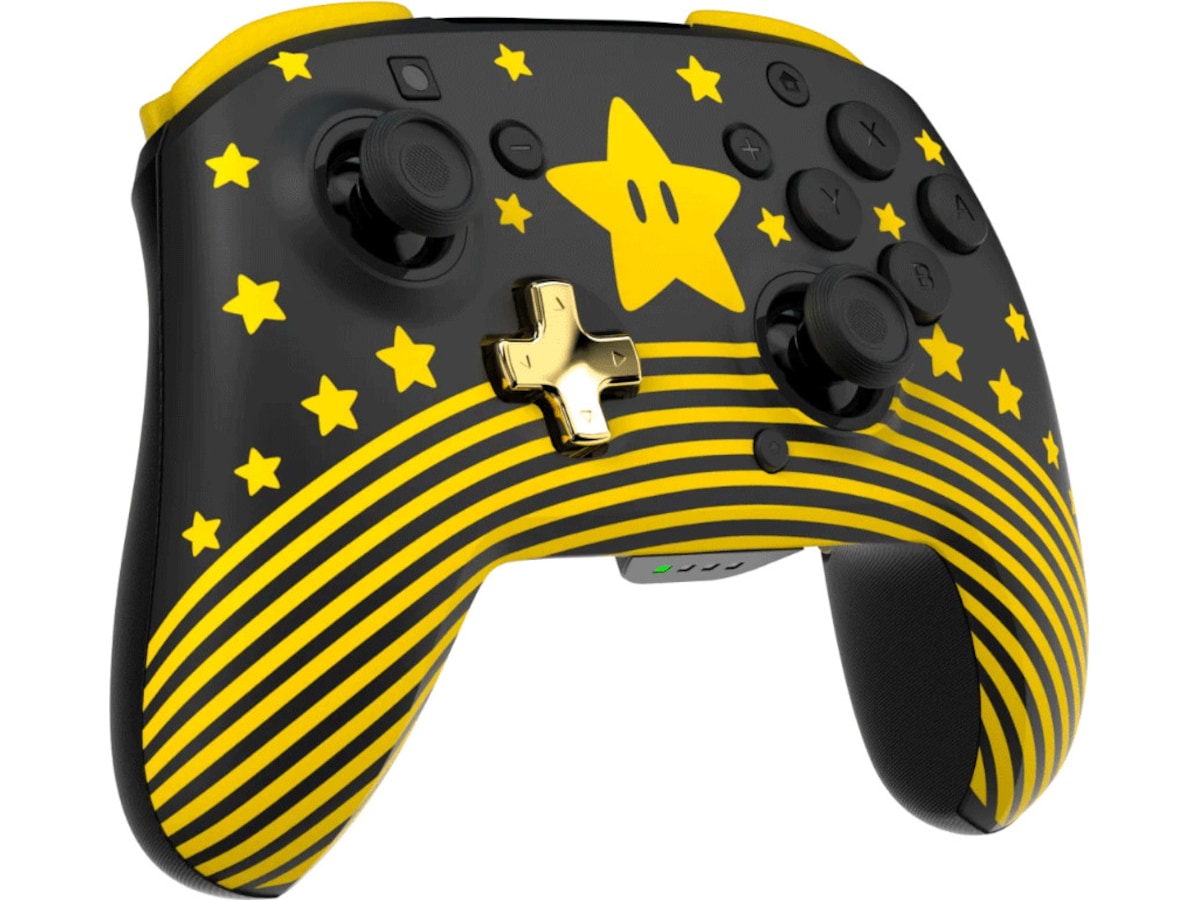 PowerA Trådløs kontroller Nintendo Switch Super Mario Star (Lyser i mørket) Tilbehør til spillkonsoller
