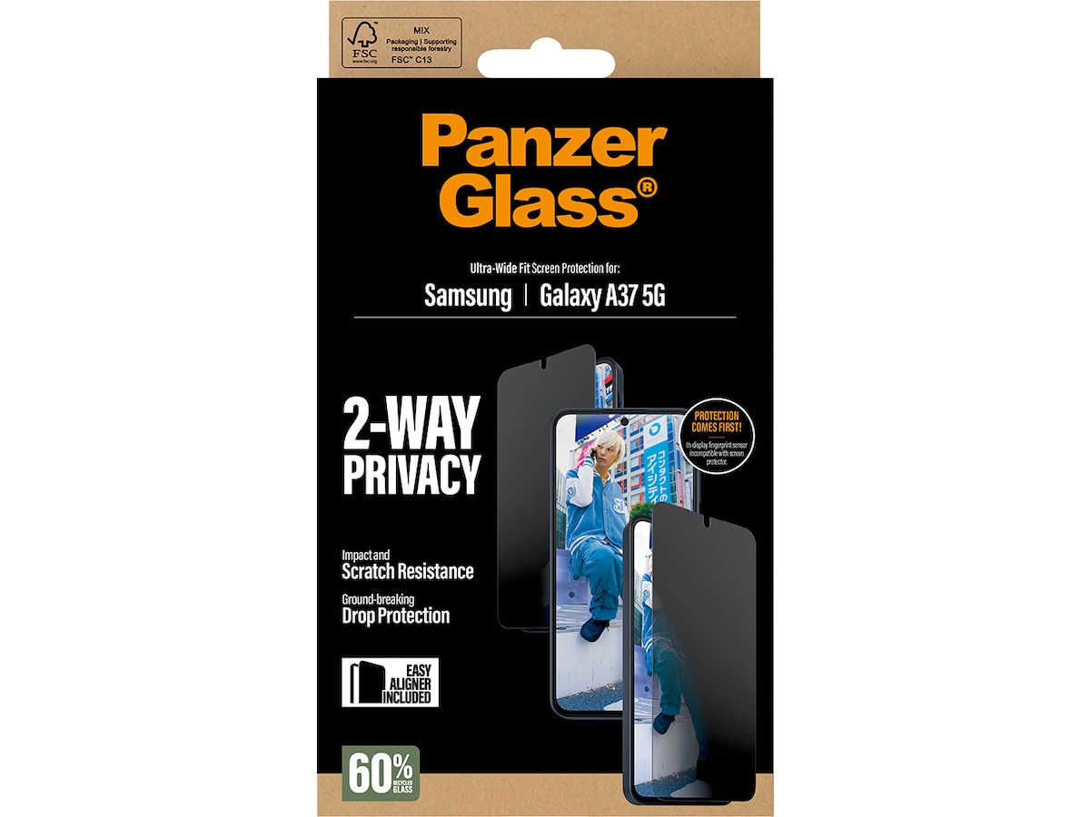 PanzerGlass Galaxy A37 5G Privacy Skjermbeskytter Skjermbeskytter