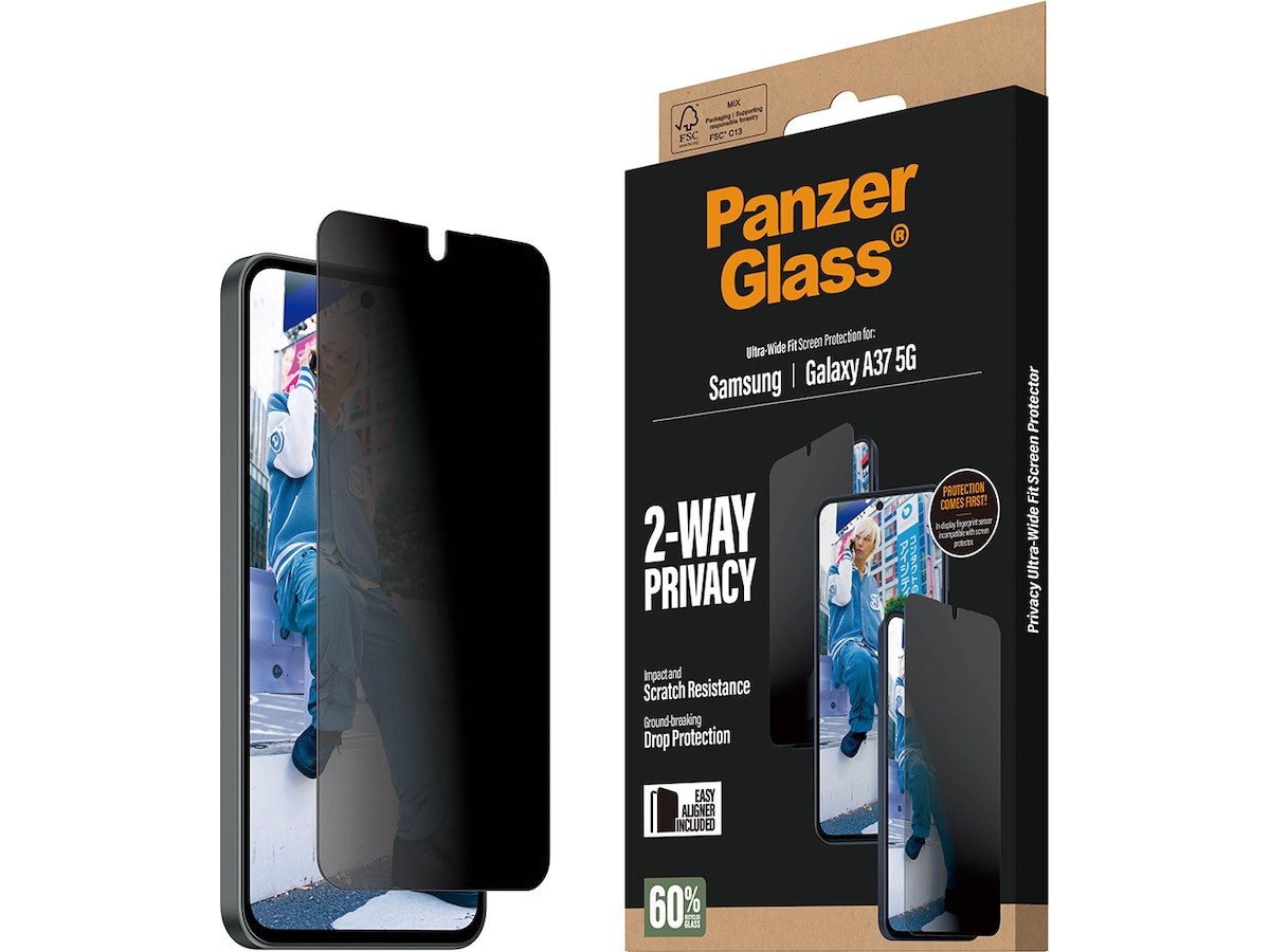 PanzerGlass Galaxy A37 5G Privacy Skjermbeskytter Skjermbeskytter