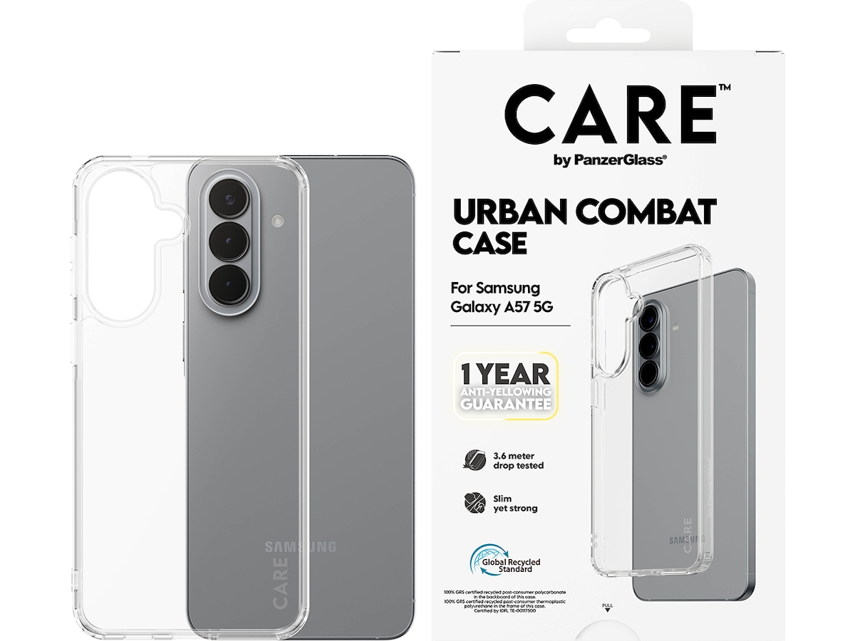 PanzerGlass CARE Galaxy A57 5G Urban Combat deksel (gjennomsiktig) Mobildeksel