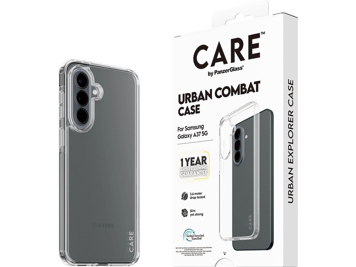PanzerGlass CARE Galaxy A37 Urban Combat deksel (gjennomsiktig) Mobildeksel