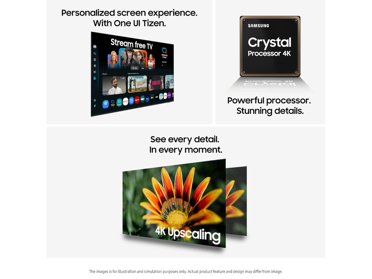 Samsung 65" U7005F UHD 4K Smart TV (2025) -B-Grade Demo TV/projektor