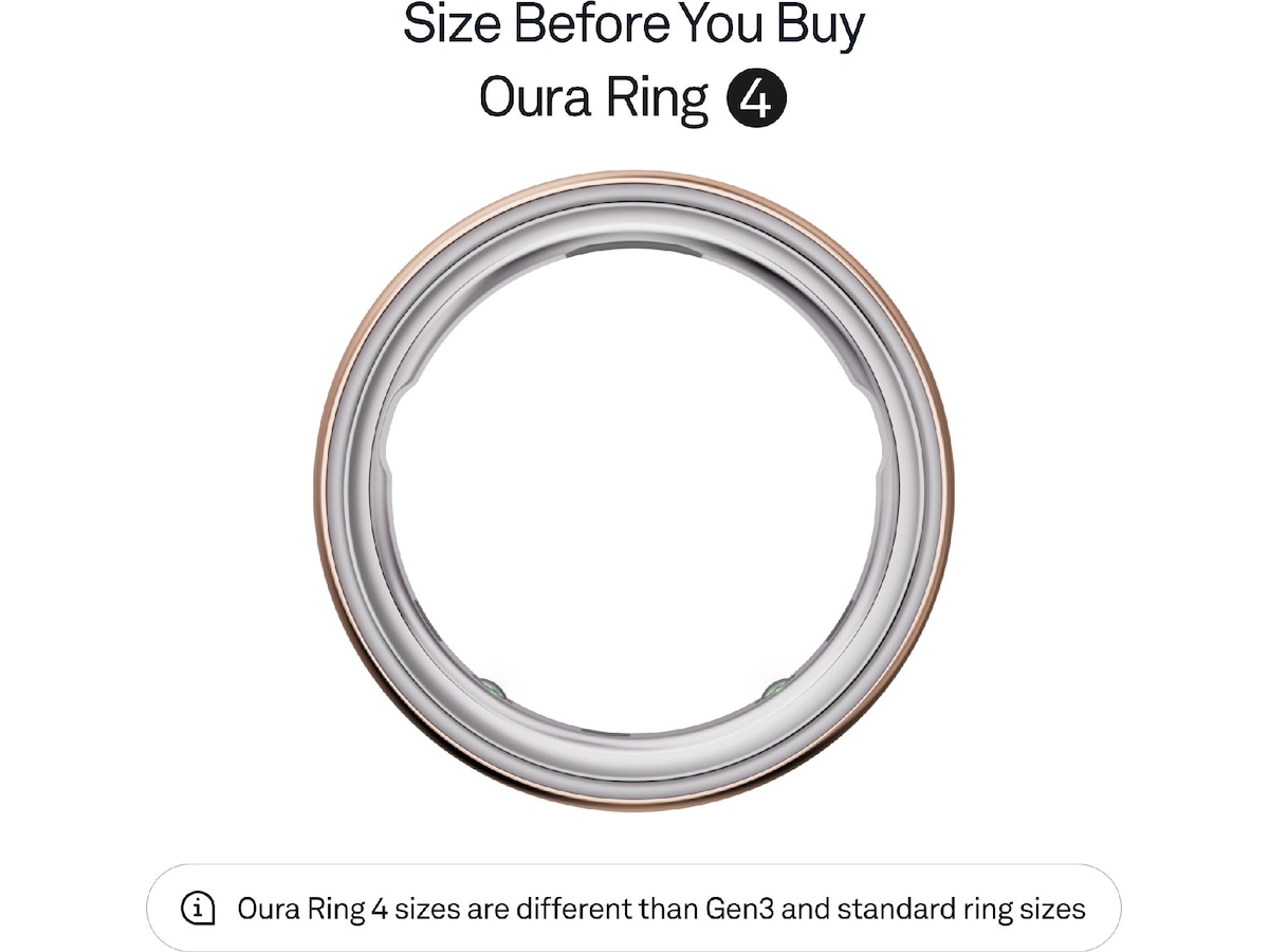 Oura Ring 4 Smart Ring str. 8 (rosegull) -B-Grade Demo tilbehør til mobiler & klokker