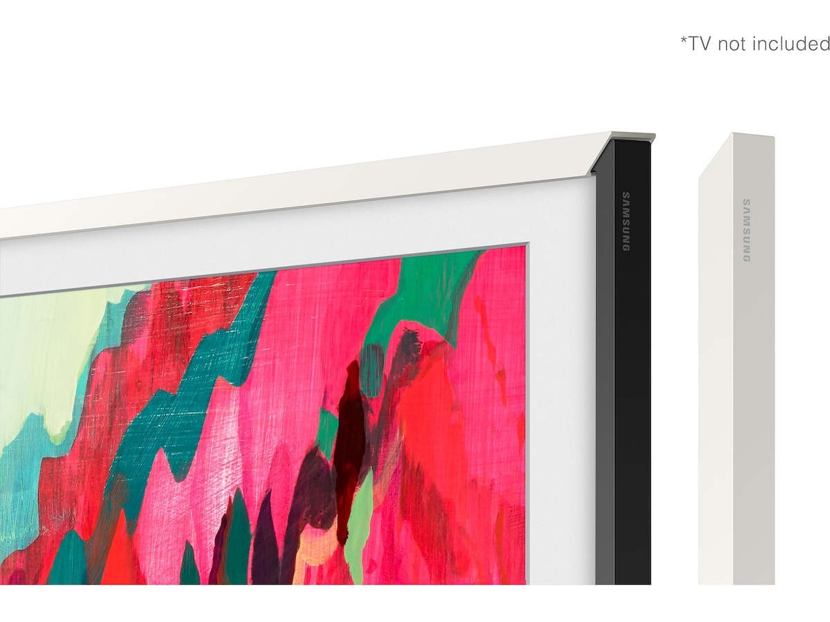 Samsung 75" ramme til The Frame og The Frame Pro (2021-2025, Hvit) -B-Grade Demo TV/projektor