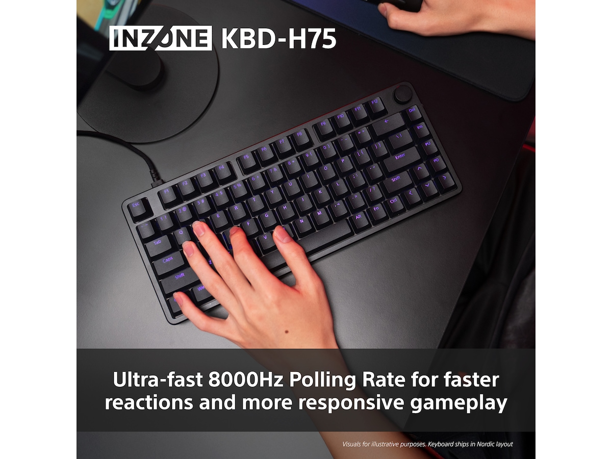 Sony INZONE KBD-H75 Gaming Tastatur 75% TKL Gamingtastatur