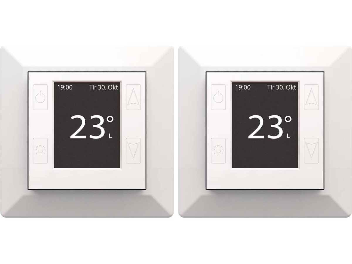 Mill Smart WiFi Gulvtermostat 2-pack (matt hvit) Tilbehør til varme