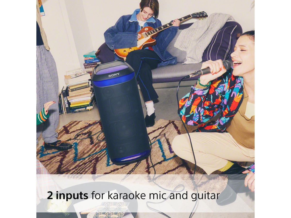 Sony SRS-XV800 Trådløs Høyttaler 2-pack (Sort) Trådløs / Bluetooth-høyttaler