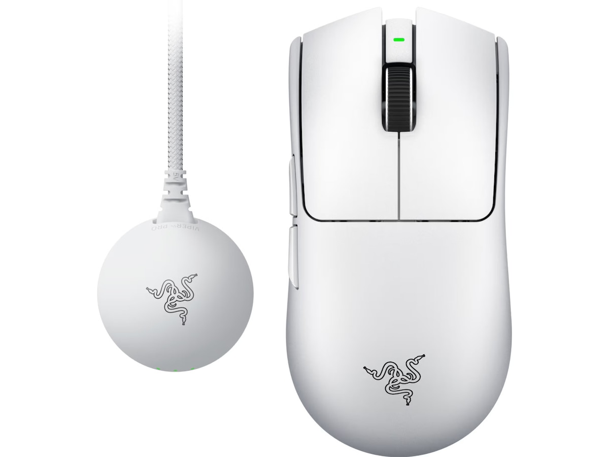 Razer Viper V4 Pro Trådløs gamingmus (hvit) Gamingmus