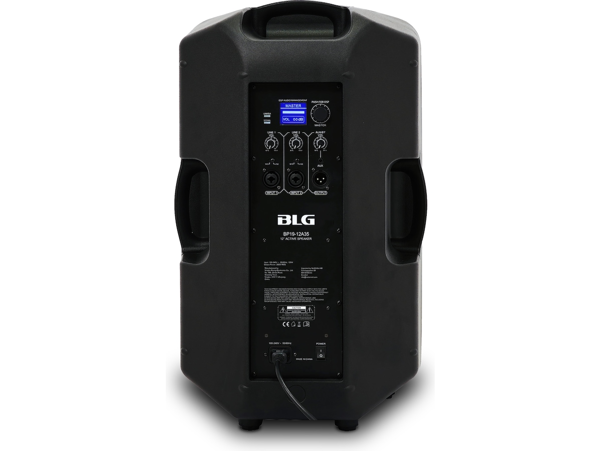 BLG 12" 300W Aktiv PA-høyttaler med DSP & Bluetooth Høyttalere