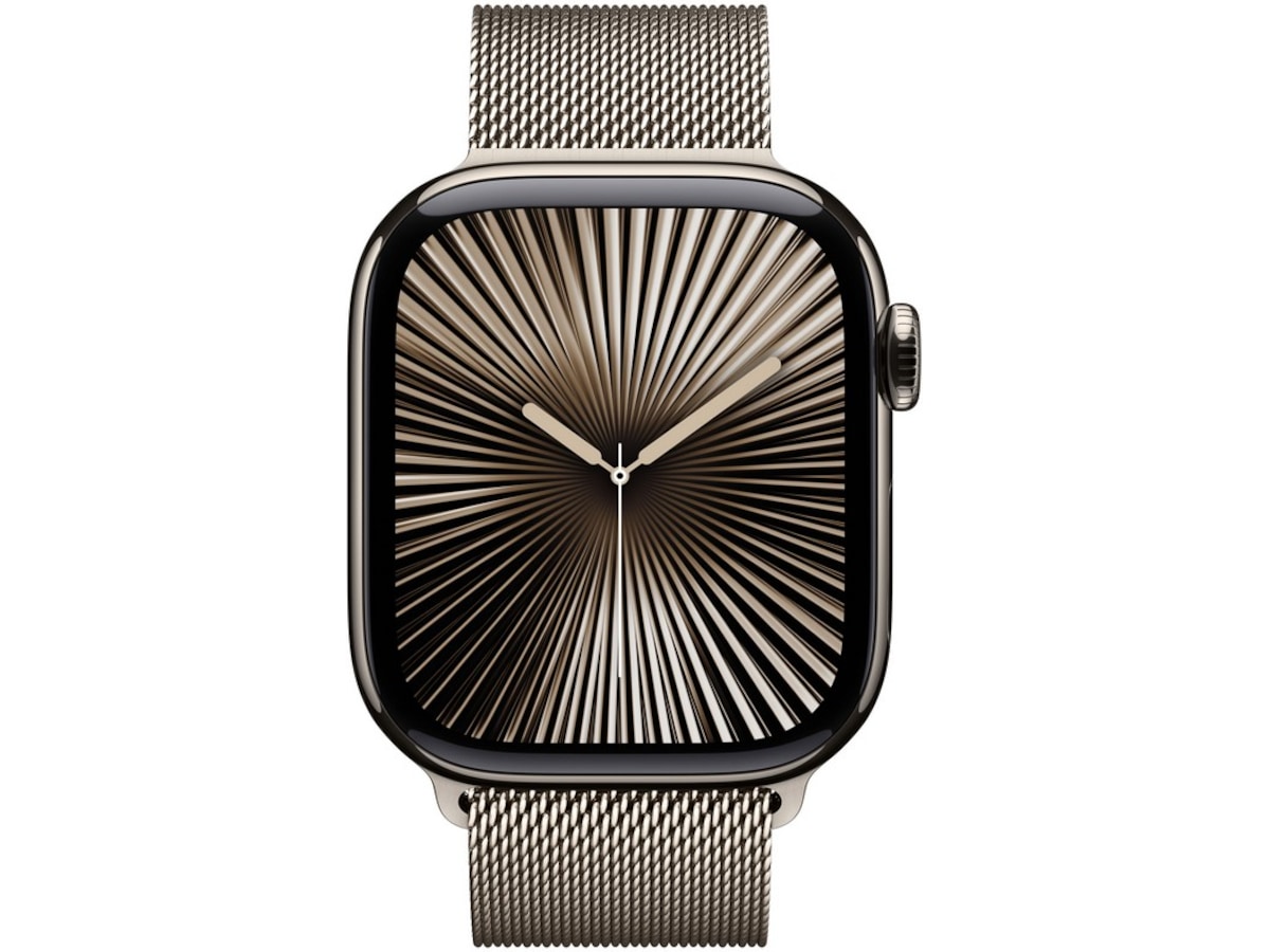 Apple Watch Series 10 GPS + LTE 42mm Titan (naturlig) -B-Grade Demo klokker