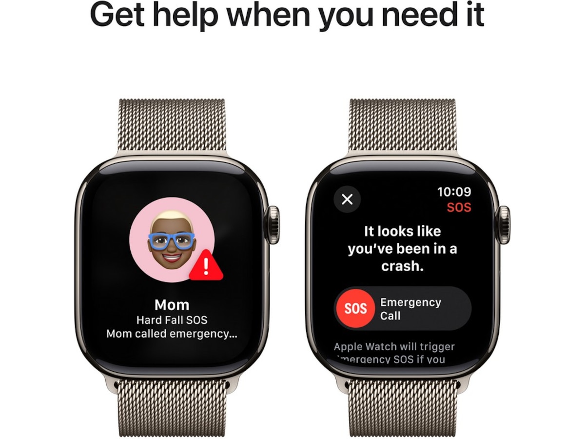 Apple Watch Series 10 GPS + LTE 42mm Titan (naturlig) -B-Grade Demo klokker