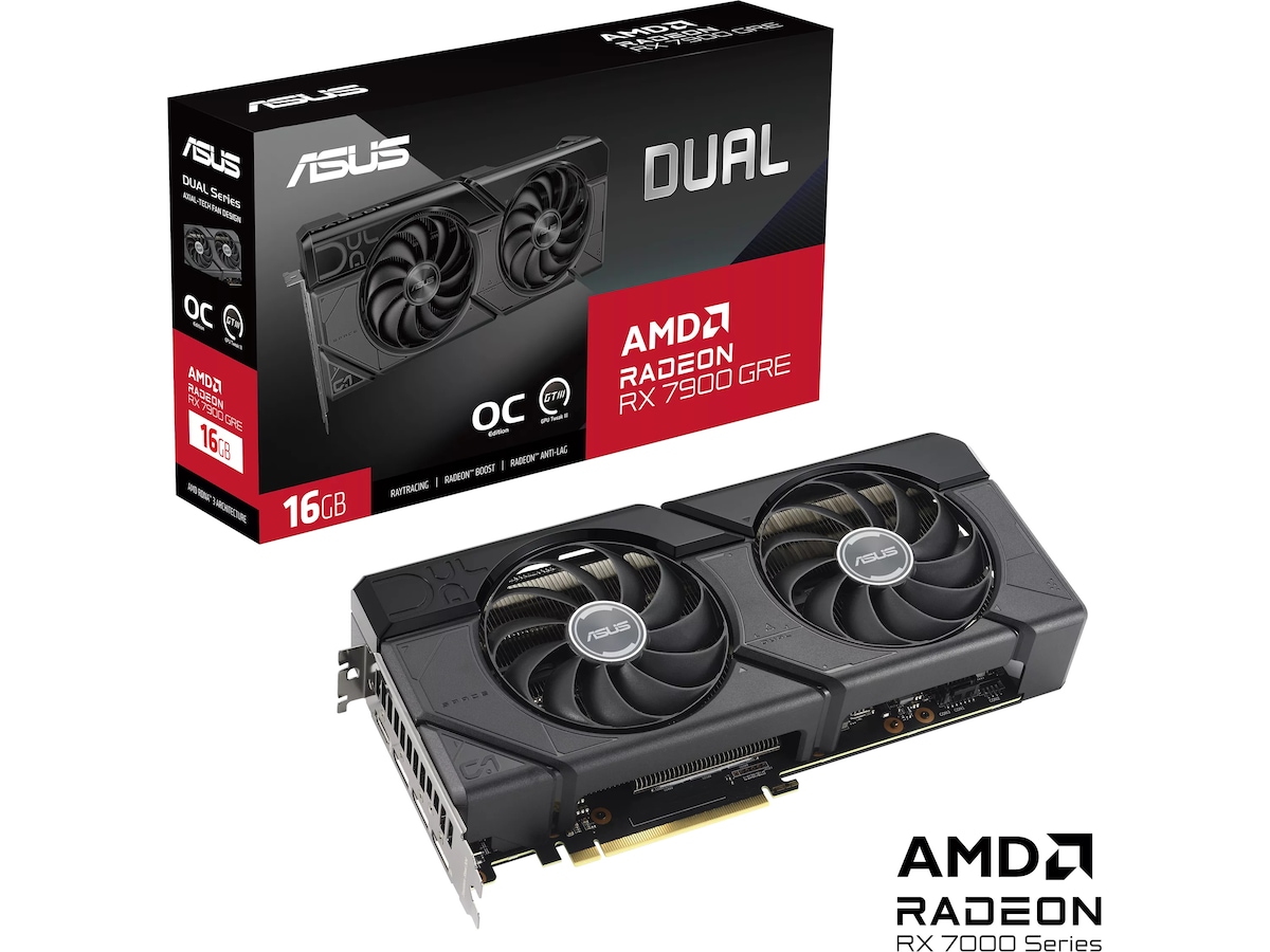 Asus Dual Radeon RX 7900 GRE OC -B-Grade Demo skjermkort