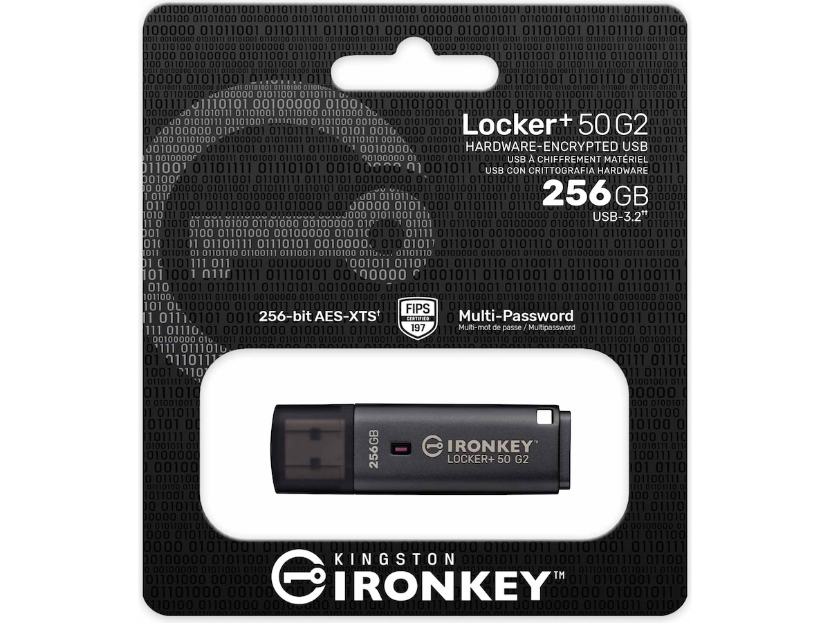 Kingston IronKey Locker+ 50 G2 256GB USB-minnepenn Minnepenn / USB