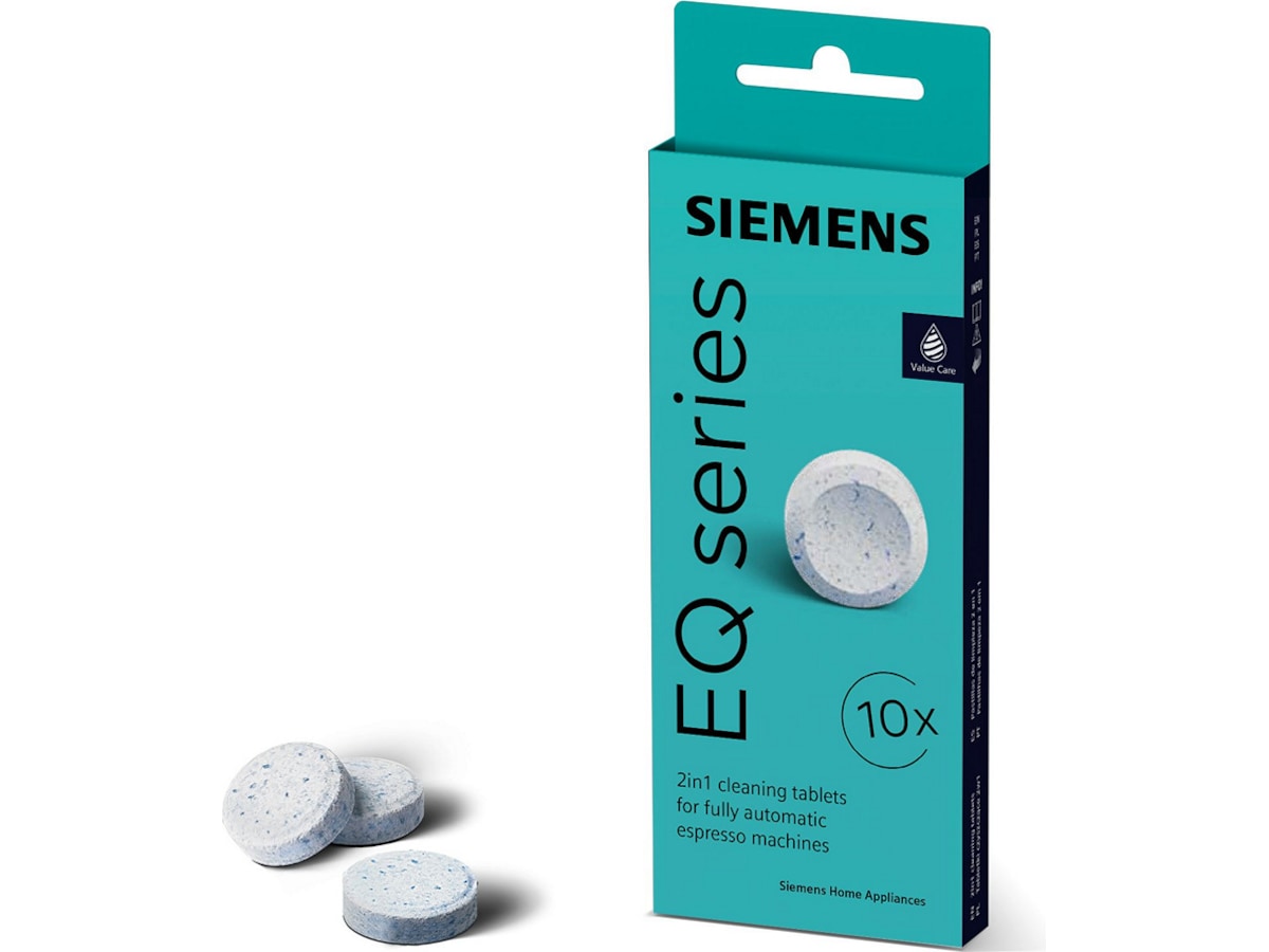 Siemens EQ900 Automatisk kaffemaskin TQ903R09 (sort) + rengjøringstabletter Espressomaskiner