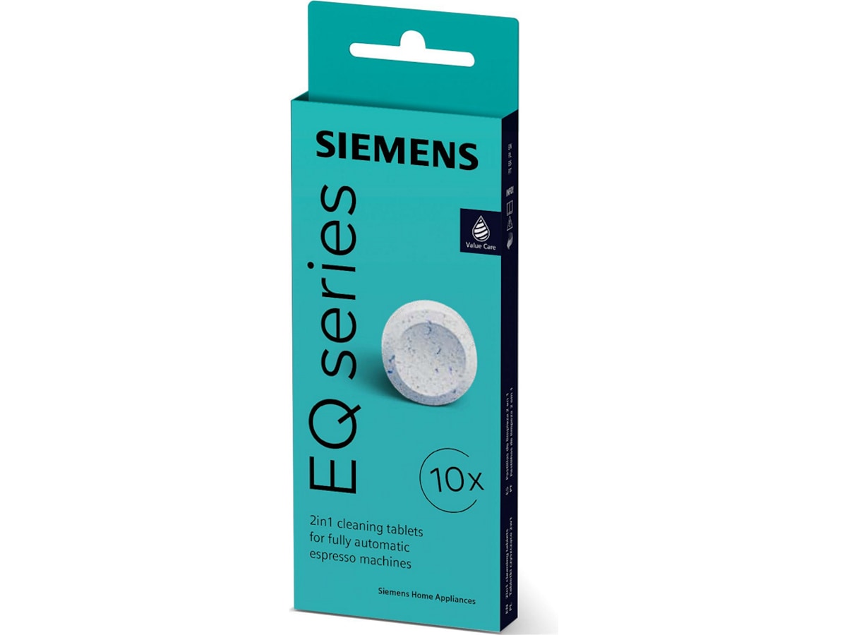 Siemens EQ900 Automatisk kaffemaskin TQ903R09 (sort) + rengjøringstabletter Espressomaskiner