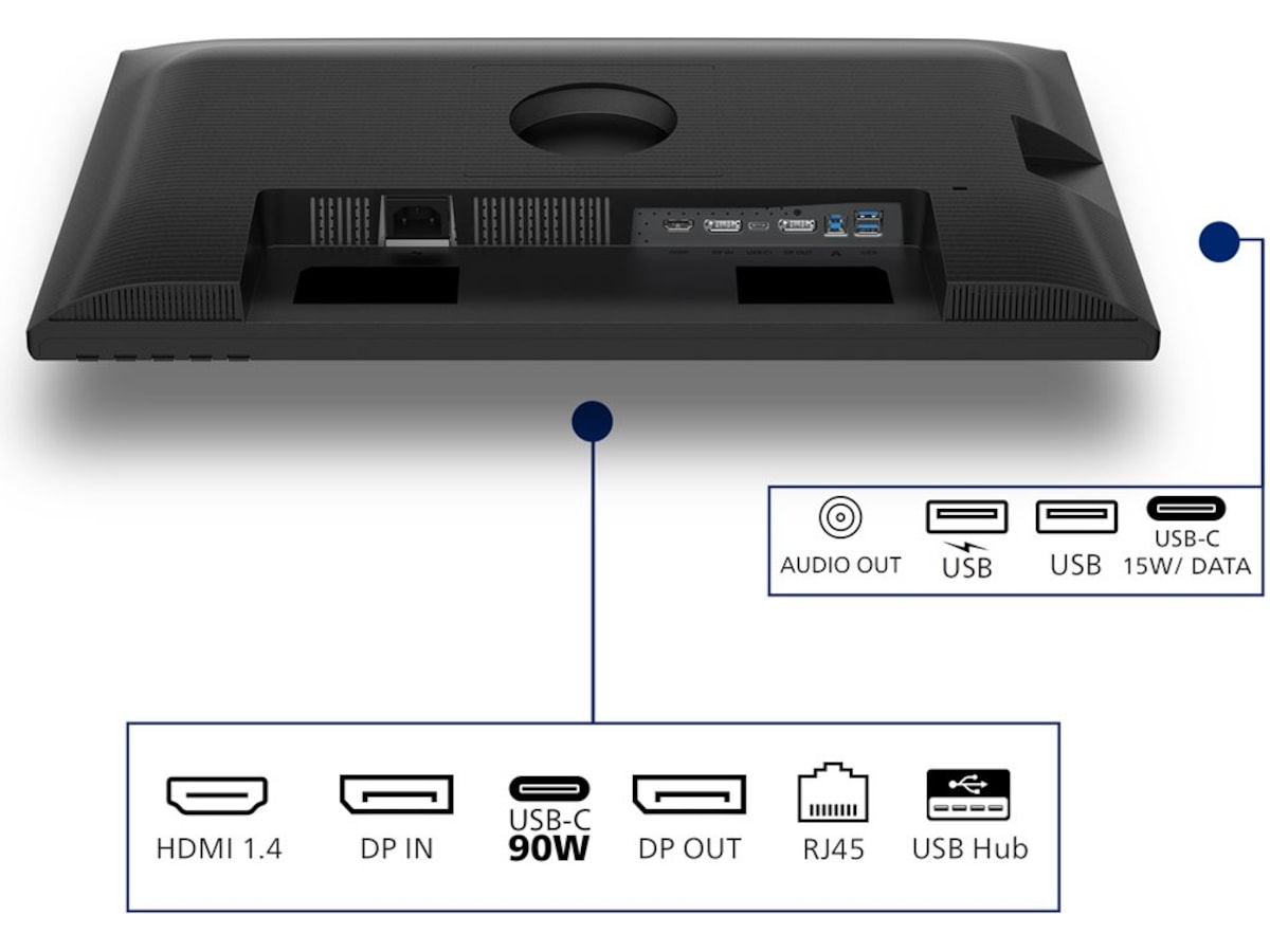 Philips 24" skjerm 24B2U3301D/00 Skjermer