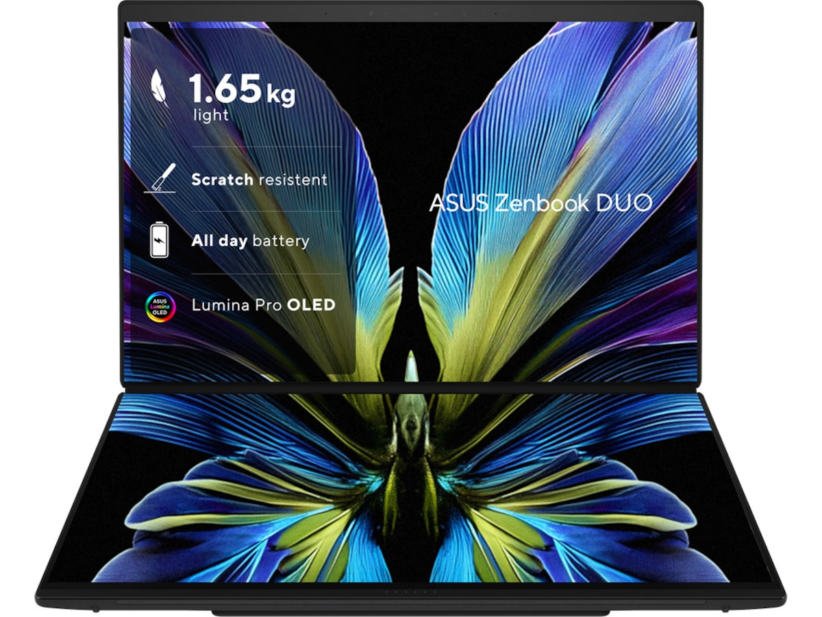 ASUS ZenBook Duo UX8407AA 14" 3K OLED Touch 144 Hz PC - Bærbar / laptop
