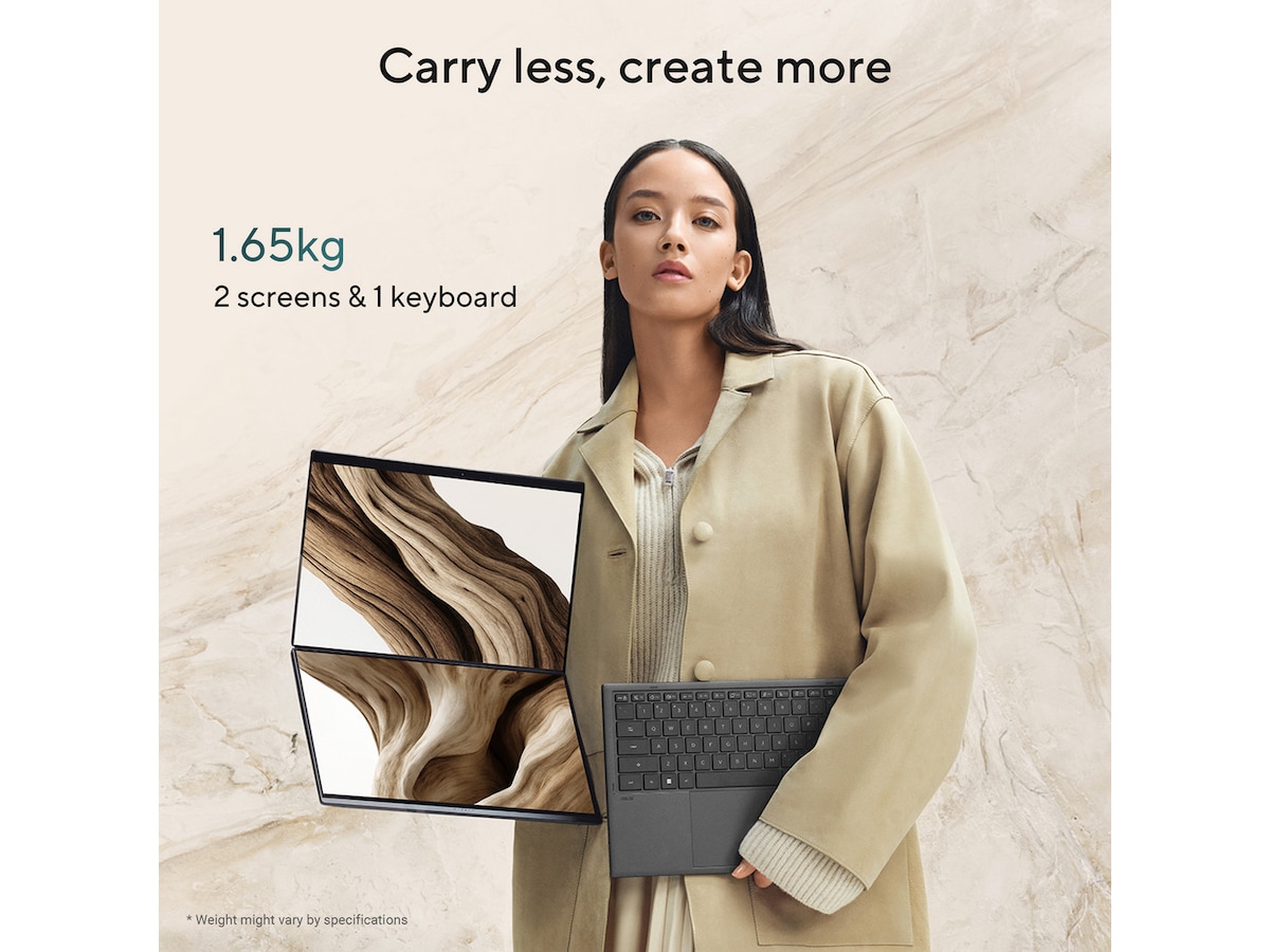ASUS ZenBook Duo UX8407AA 14" 3K OLED Touch 144 Hz PC - Bærbar / laptop