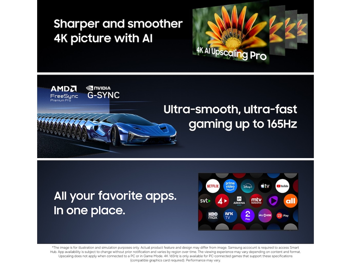Samsung 77" OLED 4K Smart TV S90H (2026) 70 - 79 tommer TV