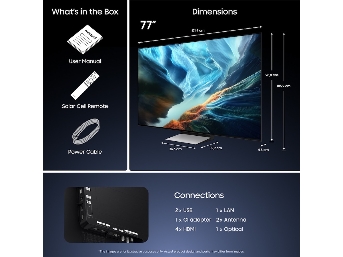 Samsung 77" OLED 4K Smart TV S90H (2026) 70 - 79 tommer TV