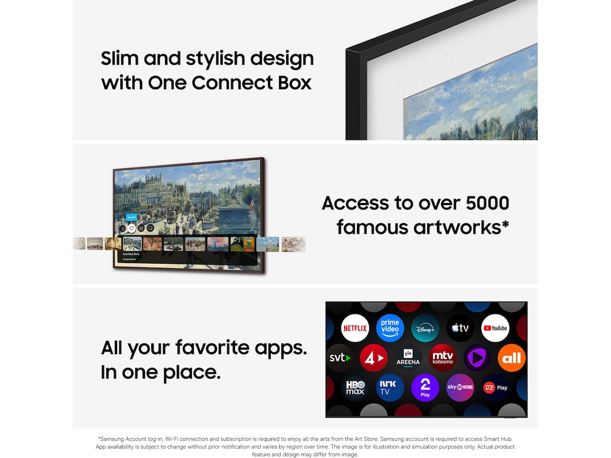 Samsung 65" The Frame QLED 4K Smart TV (2026) 60 - 69 tommer TV