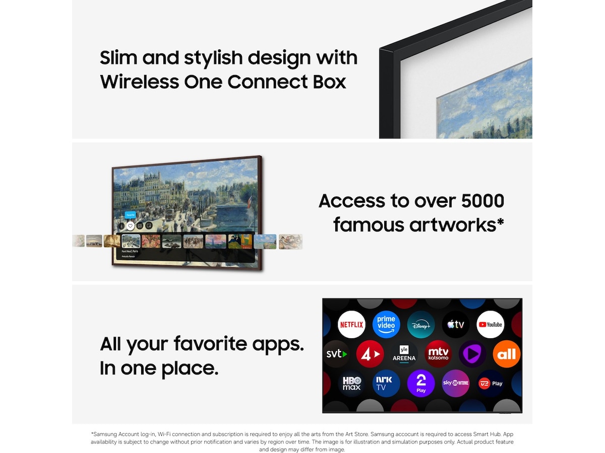 Samsung 55" The Frame Pro Neo QLED 4K Mini LED Smart TV (2026) 50 - 59 tommer TV