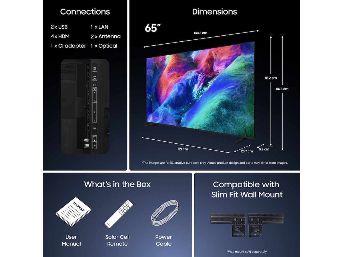 Samsung 65" R85H Micro RGB 4K Smart TV (2026) 60 - 69 tommer TV
