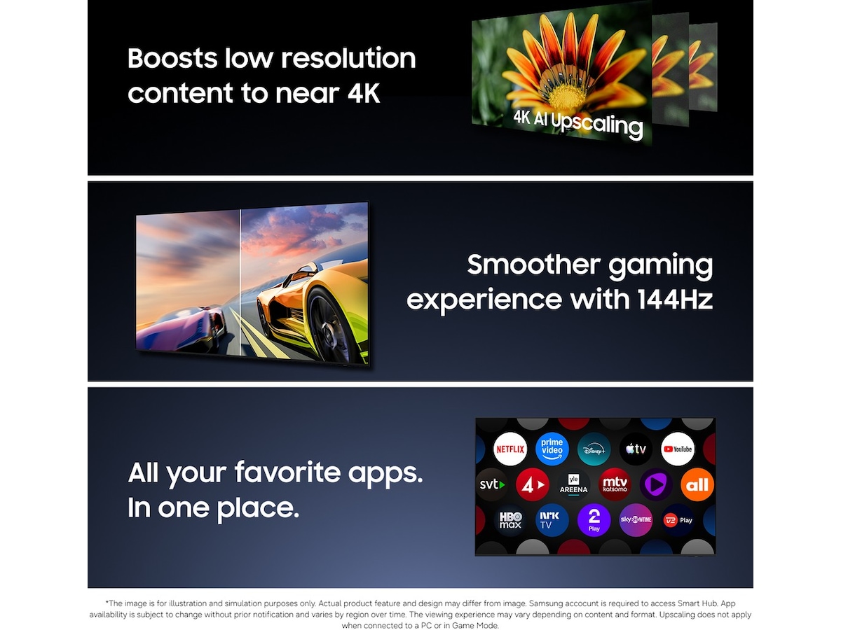 Samsung 55" R85H Micro RGB 4K Smart TV (2026) 50 - 59 tommer TV